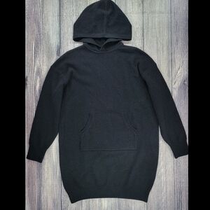 Naadam Cashmere Wool Blend Hooded Sweater Dress
